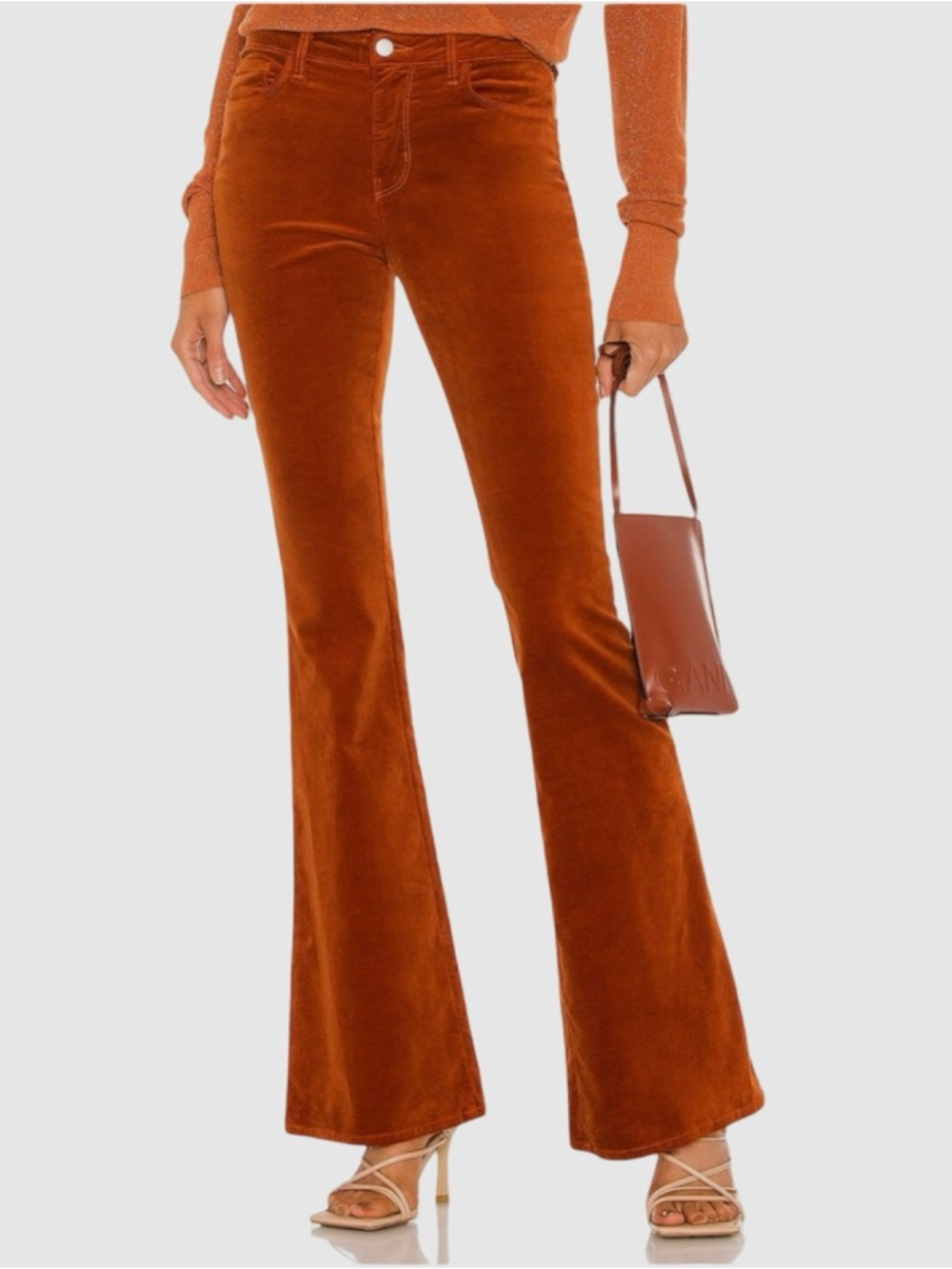 LAGENCE Bell *High-Rise Velvet Pants
Flare Rust Jeans Bell Bottoms Festival